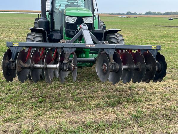 Our Hy-pro disc is used for backfilling ditches. This is an essential step in our process. 