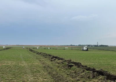 Tile being installed during the summer!